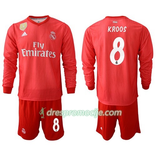 Real Madrid Dres Kroos 8 Dječji Treći 2018/19 Dugim Rukavima Real Madrid Dres Kroos 8 Dječji Treći 2018/19 Dugim Rukavima